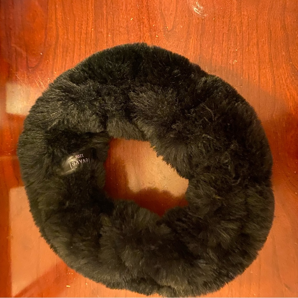 Black Faux Fur Headband